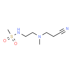 ChemSpider 2D Image | N-{2-[(2-Cyanoethyl)(methyl)amino]ethyl}methanesulfonamide | C7H15N3O2S