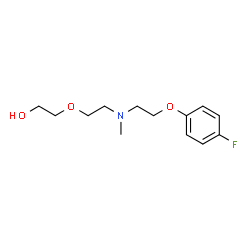 ChemSpider 2D Image | 2-(2-{[2-(4-Fluorophenoxy)ethyl](methyl)amino}ethoxy)ethanol | C13H20FNO3