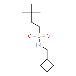 ChemSpider 2D Image | N-(Cyclobutylmethyl)-3,3-dimethyl-1-butanesulfonamide | C11H23NO2S