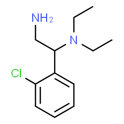 ChemSpider 2D Image | [2-amino-1-(2-chlorophenyl)ethyl]diethylamine | C12H19ClN2