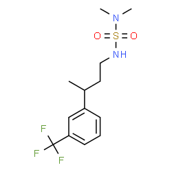 ChemSpider 2D Image | N,N-Dimethyl-N'-{3-[3-(trifluoromethyl)phenyl]butyl}sulfuric diamide | C13H19F3N2O2S