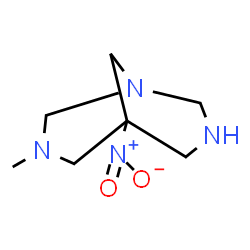 ChemSpider 2D Image | 3-Methyl-5-nitro-1,3,7-triazabicyclo[3.3.1]nonane | C7H14N4O2
