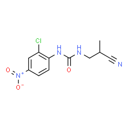 ChemSpider 2D Image | 1-(2-Chloro-4-nitrophenyl)-3-(2-cyanopropyl)urea | C11H11ClN4O3
