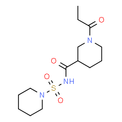 ChemSpider 2D Image | N-(1-Piperidinylsulfonyl)-1-propionyl-3-piperidinecarboxamide | C14H25N3O4S