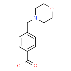 ChemSpider 2D Image | 4-(4-Morpholinylmethyl)benzoate | C12H14NO3