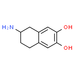 ChemSpider 2D Image | 2-amino-6,7-dihydroxytetralin | C10H13NO2
