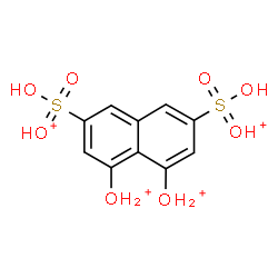 ChemSpider 2D Image | {3,6-Bis[hydroxy(oxido)oxonio-lambda~6~-sulfanyl]-1,8-naphthalenediyl}dioxonium | C10H12O8S2