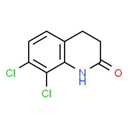 ChemSpider 2D Image | 7,8-Dichloro-3,4-dihydro-2(1H)-quinolinone | C9H7Cl2NO