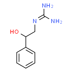 ChemSpider 2D Image | 2-(2-Hydroxy-2-phenylethyl)guanidine | C9H13N3O