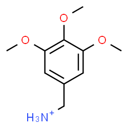 ChemSpider 2D Image | (3,4,5-Trimethoxyphenyl)methanaminium | C10H16NO3