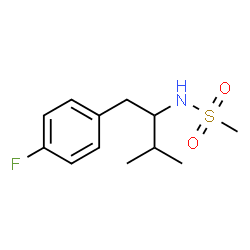 ChemSpider 2D Image | N-[1-(4-Fluorophenyl)-3-methyl-2-butanyl]methanesulfonamide | C12H18FNO2S