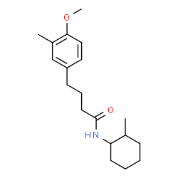 ChemSpider 2D Image | 4-(4-Methoxy-3-methylphenyl)-N-(2-methylcyclohexyl)butanamide | C19H29NO2