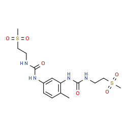 ChemSpider 2D Image | 1,1'-(4-Methyl-1,3-phenylene)bis{3-[2-(methylsulfonyl)ethyl]urea} | C15H24N4O6S2