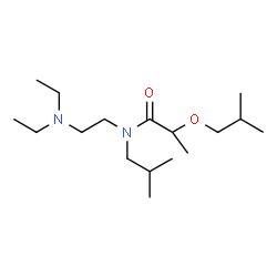 ChemSpider 2D Image | N-[2-(Diethylamino)ethyl]-2-isobutoxy-N-isobutylpropanamide | C17H36N2O2