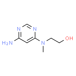 ChemSpider 2D Image | 2-((6-Aminopyrimidin-4-yl)(methyl)amino)ethanol | C7H12N4O