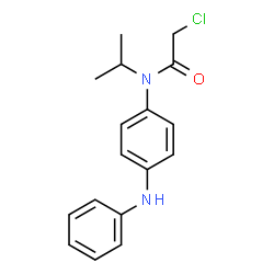 ChemSpider 2D Image | N-(4-Anilinophenyl)-2-chloro-N-isopropylacetamide | C17H19ClN2O