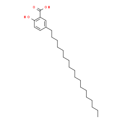 ChemSpider 2D Image | 2-Hydroxy-5-octadecylbenzoic acid | C25H42O3