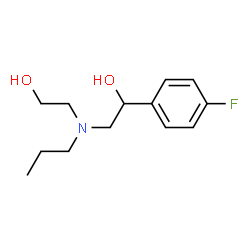 ChemSpider 2D Image | 1-(4-Fluorophenyl)-2-[(2-hydroxyethyl)(propyl)amino]ethanol | C13H20FNO2
