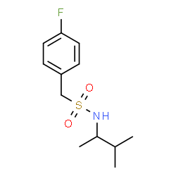 ChemSpider 2D Image | 1-(4-Fluorophenyl)-N-(3-methyl-2-butanyl)methanesulfonamide | C12H18FNO2S