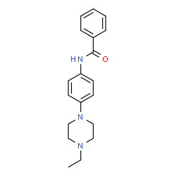 ChemSpider 2D Image | N-[4-(4-Ethyl-1-piperazinyl)phenyl]benzamide | C19H23N3O