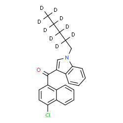 ChemSpider 2D Image | JWH 398-d9 | C24H13D9ClNO