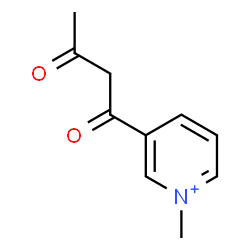 ChemSpider 2D Image | 3-Acetoacetyl-1-methylpyridinium | C10H12NO2
