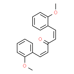 ChemSpider 2D Image | (1Z,4Z)-1,5-Bis(2-methoxyphenyl)-1,4-pentadien-3-one | C19H18O3