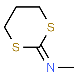 ChemSpider 2D Image | N-Methyl-1,3-dithian-2-imine | C5H9NS2