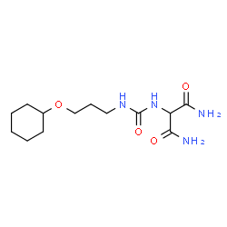 ChemSpider 2D Image | 2-({[3-(Cyclohexyloxy)propyl]carbamoyl}amino)malonamide | C13H24N4O4