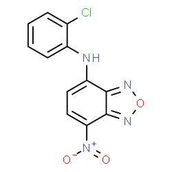 ChemSpider 2D Image | N-(2-Chlorophenyl)-7-nitro-2,1,3-benzoxadiazol-4-amine | C12H7ClN4O3