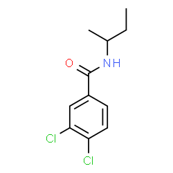 ChemSpider 2D Image | N-sec-Butyl-3,4-dichlorobenzamide | C11H13Cl2NO