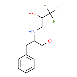 ChemSpider 2D Image | 3-Phenyl-2-[(3,3,3-trifluoro-2-hydroxypropyl)amino]-1-propanol | C12H16F3NO2