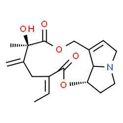 ChemSpider 2D Image | (7beta,8xi,15E)-12-Hydroxy-13,19-didehydrosenecionan-11,16-dione | C18H23NO5