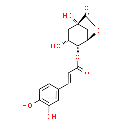 ChemSpider 2D Image | 4-Caffeoyl-1,5-quinide | C16H16O8