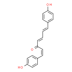 ChemSpider 2D Image | (1Z,4E,6E)-1,7-Bis(4-hydroxyphenyl)-1,4,6-heptatrien-3-one | C19H16O3