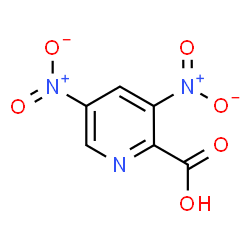 ChemSpider 2D Image | 3,5-Dinitro-2-pyridinecarboxylic acid | C6H3N3O6