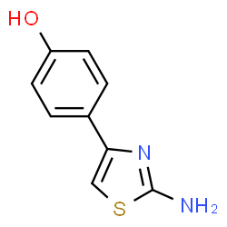 ChemSpider 2D Image | 4-(2-Amino-4-thiazolyl)phenol | C9H8N2OS