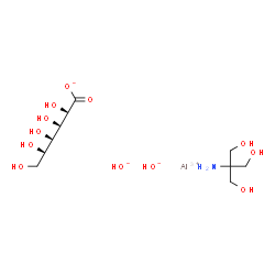 ChemSpider 2D Image | Aluminium D-gluconate hydroxide - 2-amino-2-(hydroxymethyl)-1,3-propanediol (1:1:2:1) | C10H24AlNO12