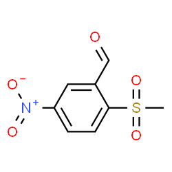 ChemSpider 2D Image | 2-(Methylsulfonyl)-5-nitrobenzaldehyde | C8H7NO5S