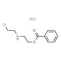 ChemSpider 2D Image | 2-[(2-Chloroethyl)amino]ethyl benzoate HCl | C11H15Cl2NO2