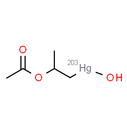 ChemSpider 2D Image | (2-Acetoxypropyl)(hydroxy)(~203~Hg)mercury | C5H10203HgO3