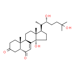 ChemSpider 2D Image | 3-Dehydro-2-deoxyecdysone | C27H42O5