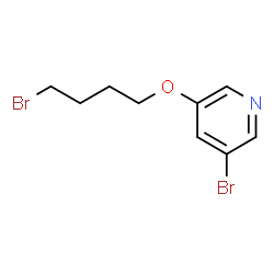 ChemSpider 2D Image | 3-Bromo-5-(4-bromobutoxy)pyridine | C9H11Br2NO