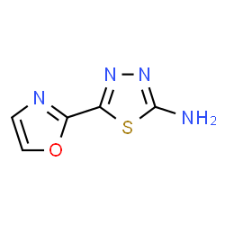 ChemSpider 2D Image | 5-(1,3-Oxazol-2-yl)-1,3,4-thiadiazol-2-amine | C5H4N4OS