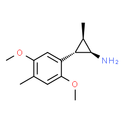 ChemSpider 2D Image | (1R,2S,3R)-2-(2,5-Dimethoxy-4-methylphenyl)-3-methylcyclopropanamine | C13H19NO2