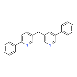 ChemSpider 2D Image | 2-Phenyl-5-[(5-phenyl-3-pyridinyl)methyl]pyridine | C23H18N2
