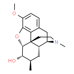 ChemSpider 2D Image | (5alpha,6alpha,7beta)-3-Methoxy-7,17-dimethyl-4,5-epoxymorphinan-6-ol | C19H25NO3