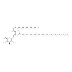 ChemSpider 2D Image | N-[(2S,3S,4R)-1-{[(5R)-5-Ethyl-beta-L-arabinopyranosyl]oxy}-3,4-dihydroxy-2-octadecanyl]hexacosanamide | C51H101NO8