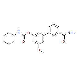 ChemSpider 2D Image | 3'-Carbamoyl-5-methoxy-3-biphenylyl cyclohexylcarbamate | C21H24N2O4