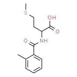 ChemSpider 2D Image | N-(2-Methylbenzoyl)methionine | C13H17NO3S